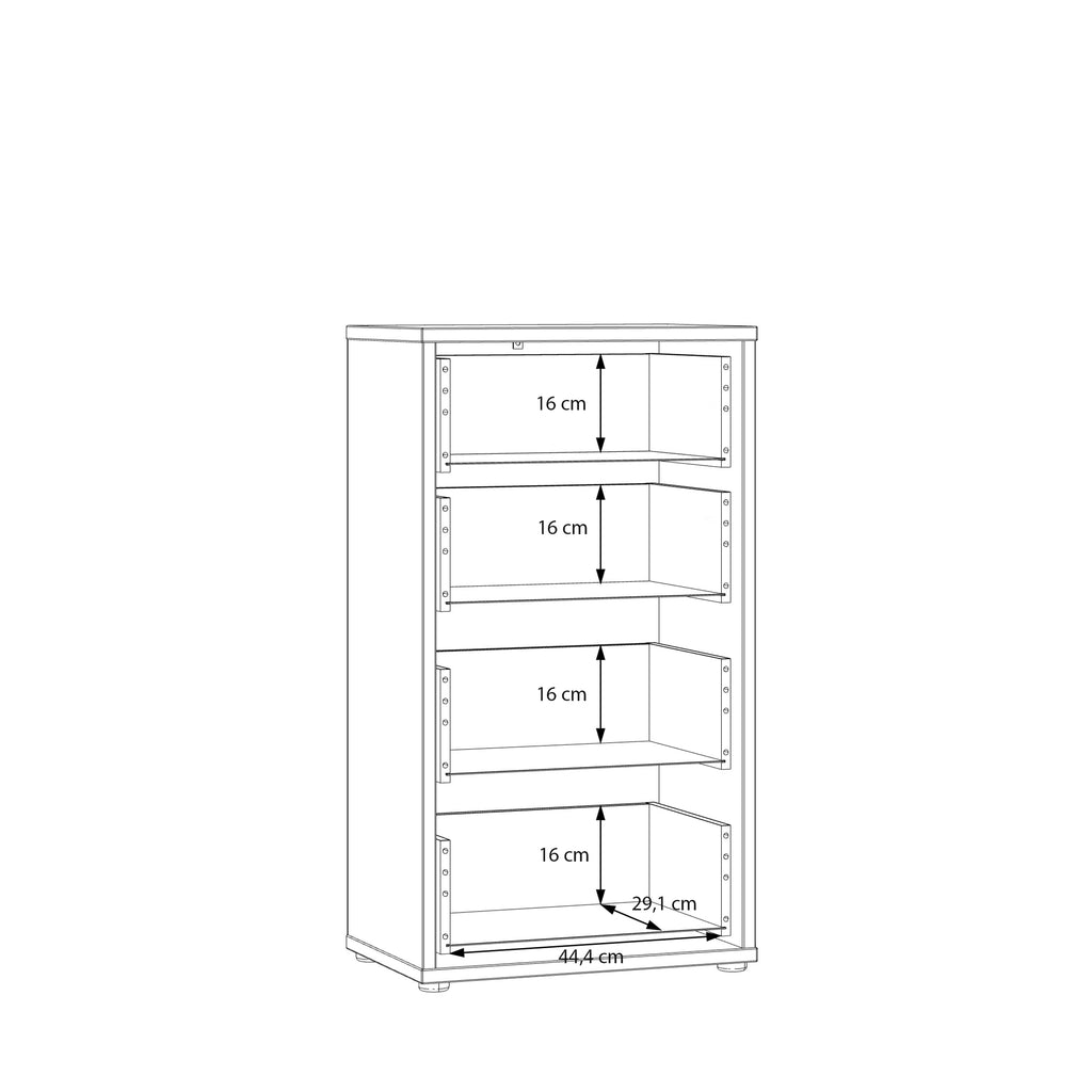 Alyson Tall 4 Drawer Chest with Push-to-Open Drawers in Sage Green