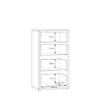 Alyson Tall 4 Drawer Chest with Push-to-Open Drawers in Sage Green