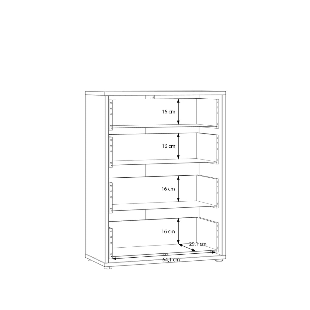 Alyson 4 Drawer Chest with Push-to-Open Drawers in Sage Green