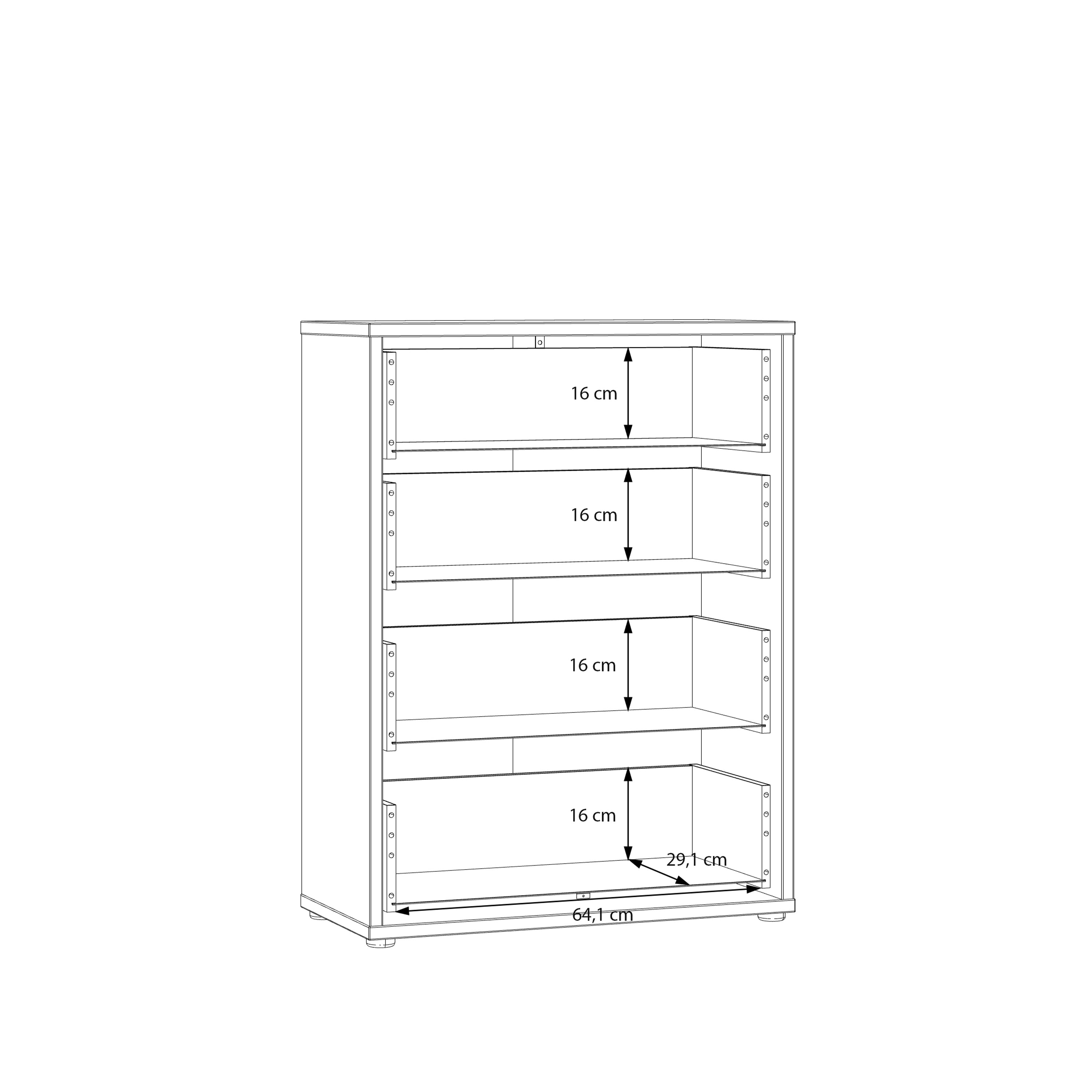Alyson 4 Drawer Chest with Push-to-Open Drawers in Sage Green