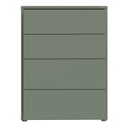 Alyson 4 Drawer Chest with Push-to-Open Drawers in Sage Green