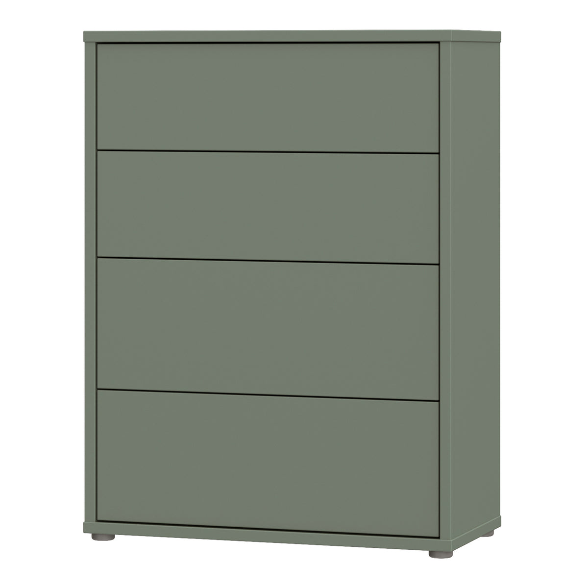 Alyson 4 Drawer Chest with Push-to-Open Drawers in Sage Green