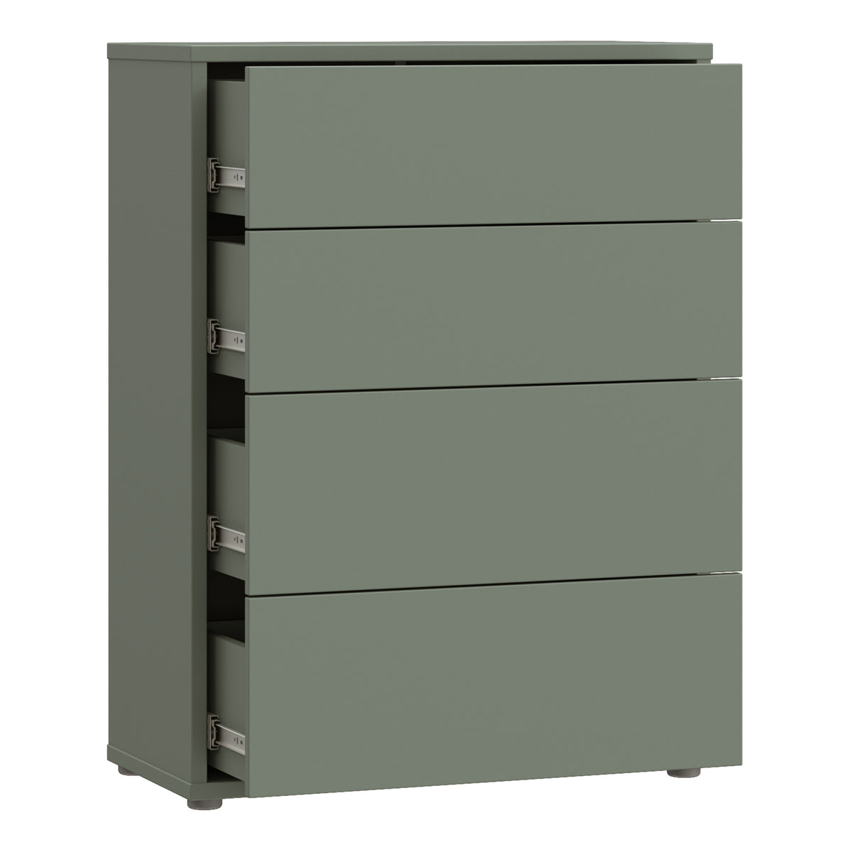 Alyson 4 Drawer Chest with Push-to-Open Drawers in Sage Green