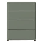Alyson 4 Drawer Chest with Push-to-Open Drawers in Sage Green