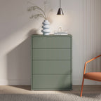 Alyson 4 Drawer Chest with Push-to-Open Drawers in Sage Green