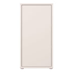 Alyson 1 Door Cupboard with Push-to-Open Door in Sand