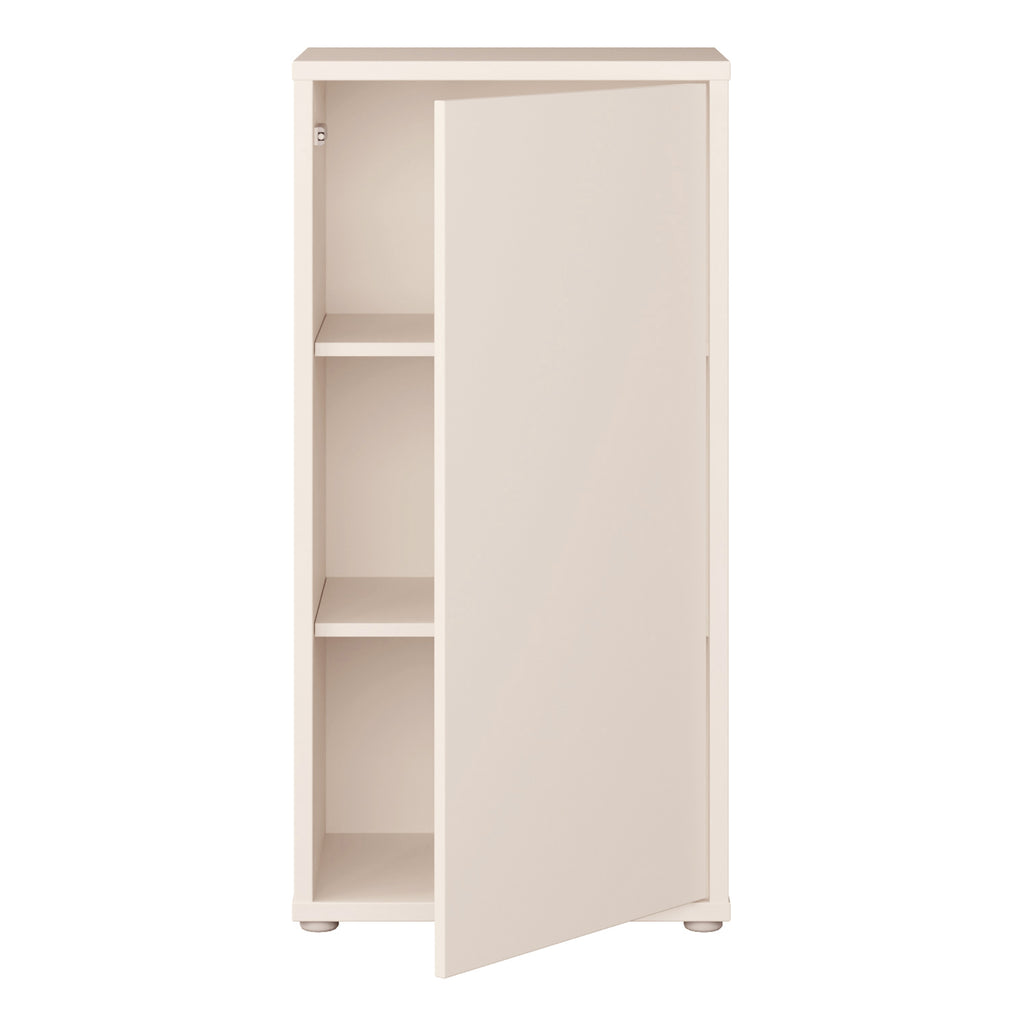 Alyson 1 Door Cupboard with Push-to-Open Door in Sand