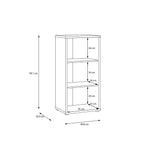 Alyson 1 Door Cupboard with Push-to-Open Door in Sand