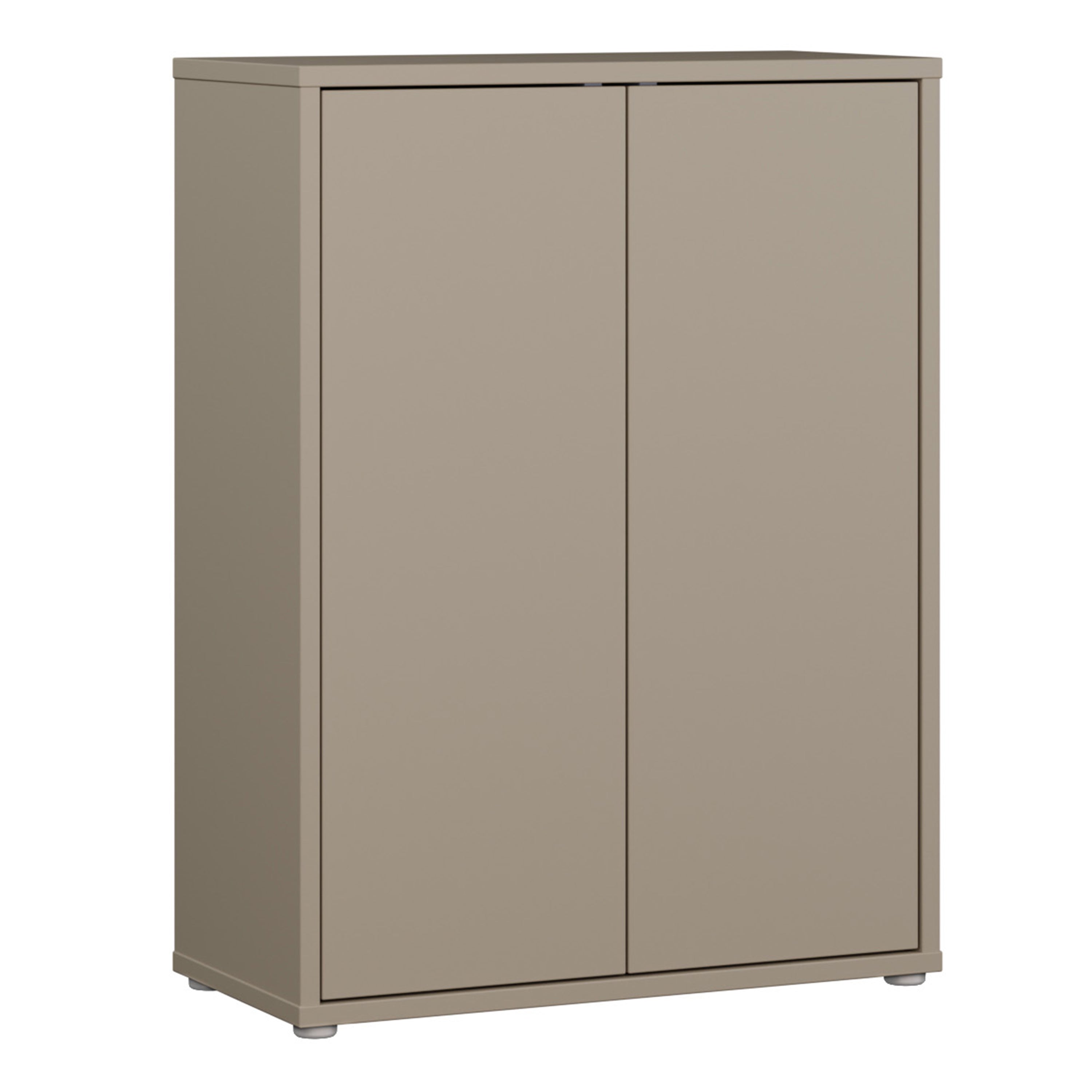 Alyson Shoe Cabinet with 2 Doors Push-to-Open in Taupe