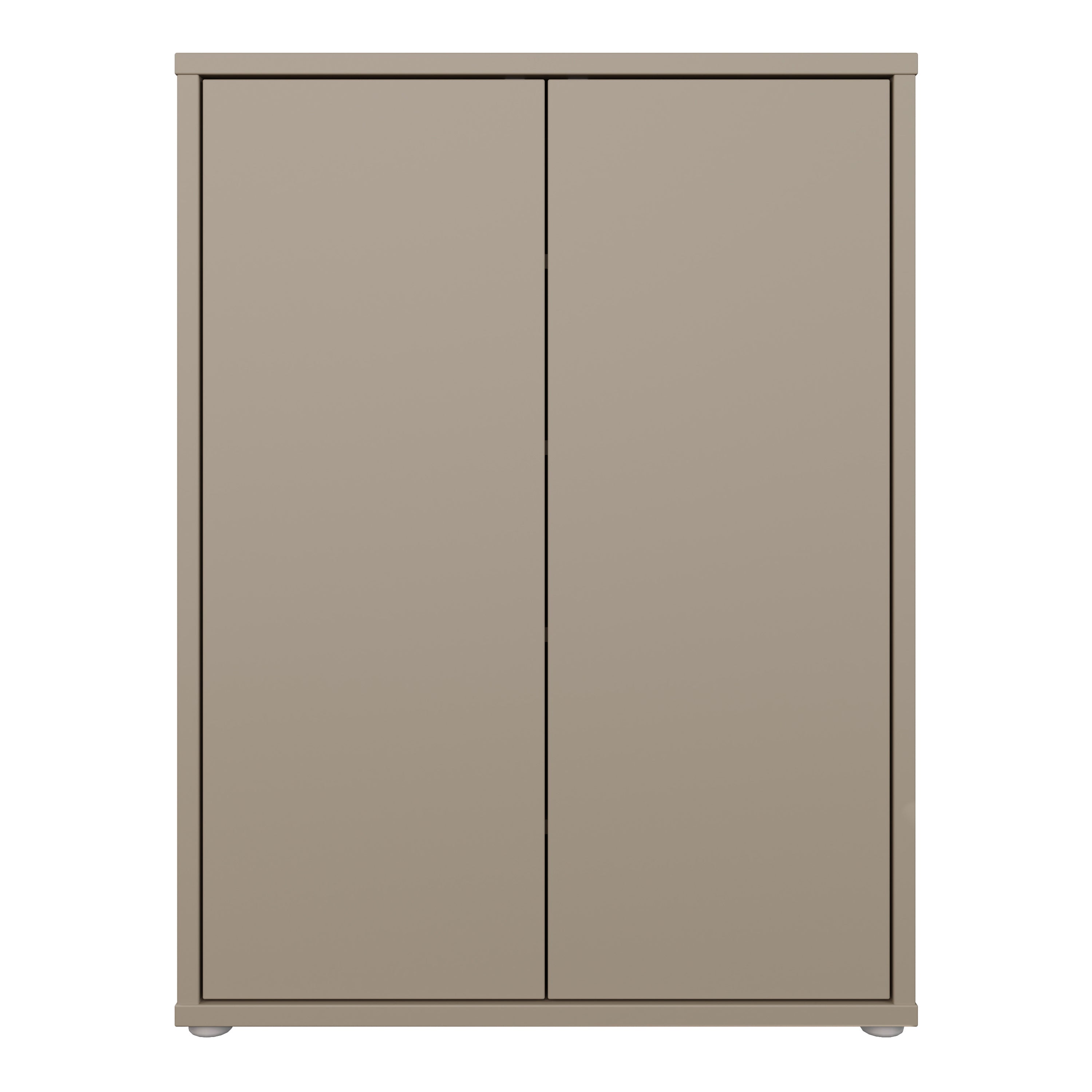 Alyson Shoe Cabinet with 2 Doors Push-to-Open in Taupe