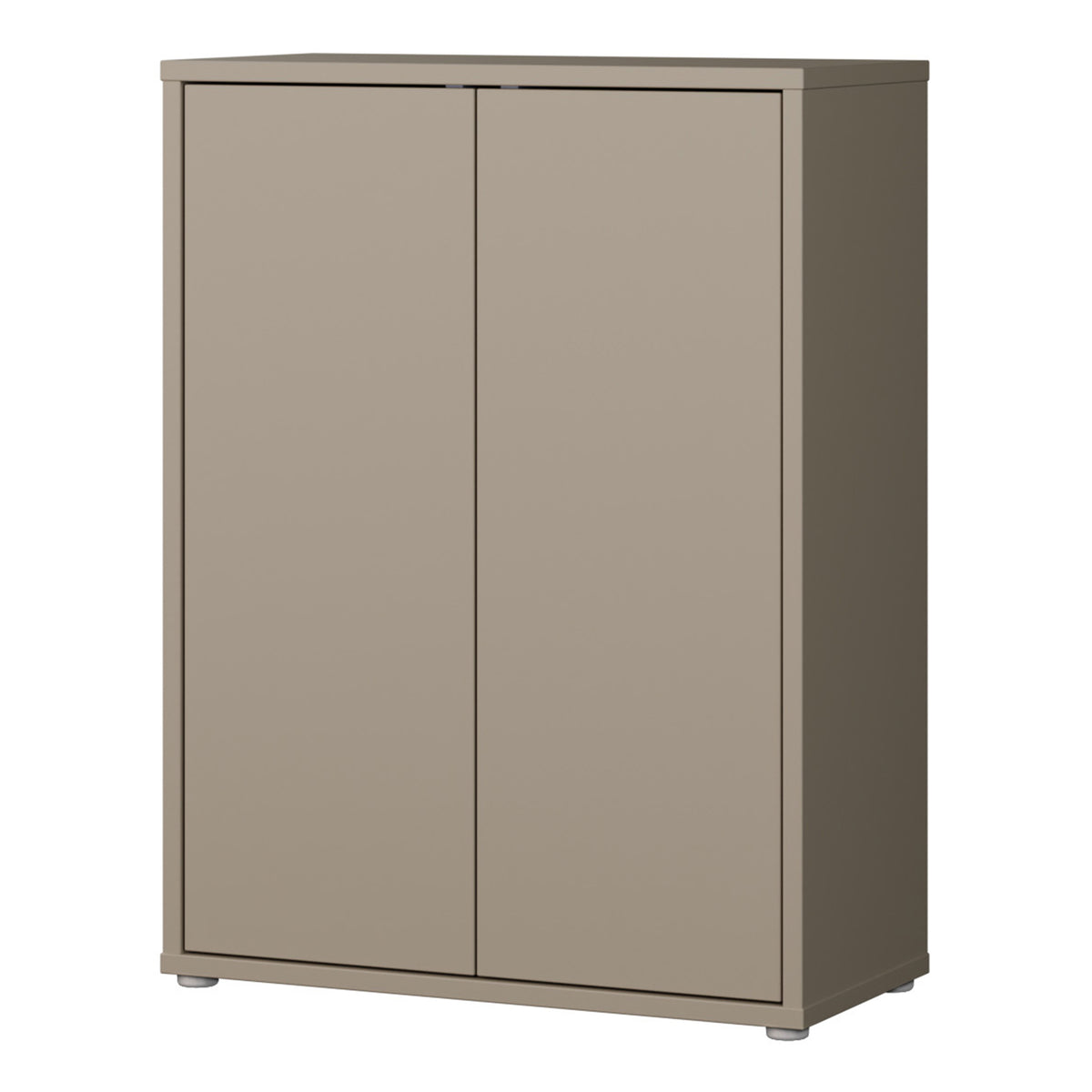 Alyson Shoe Cabinet with 2 Doors Push-to-Open in Taupe