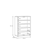 Alyson Shoe Cabinet with 2 Doors Push-to-Open in Taupe