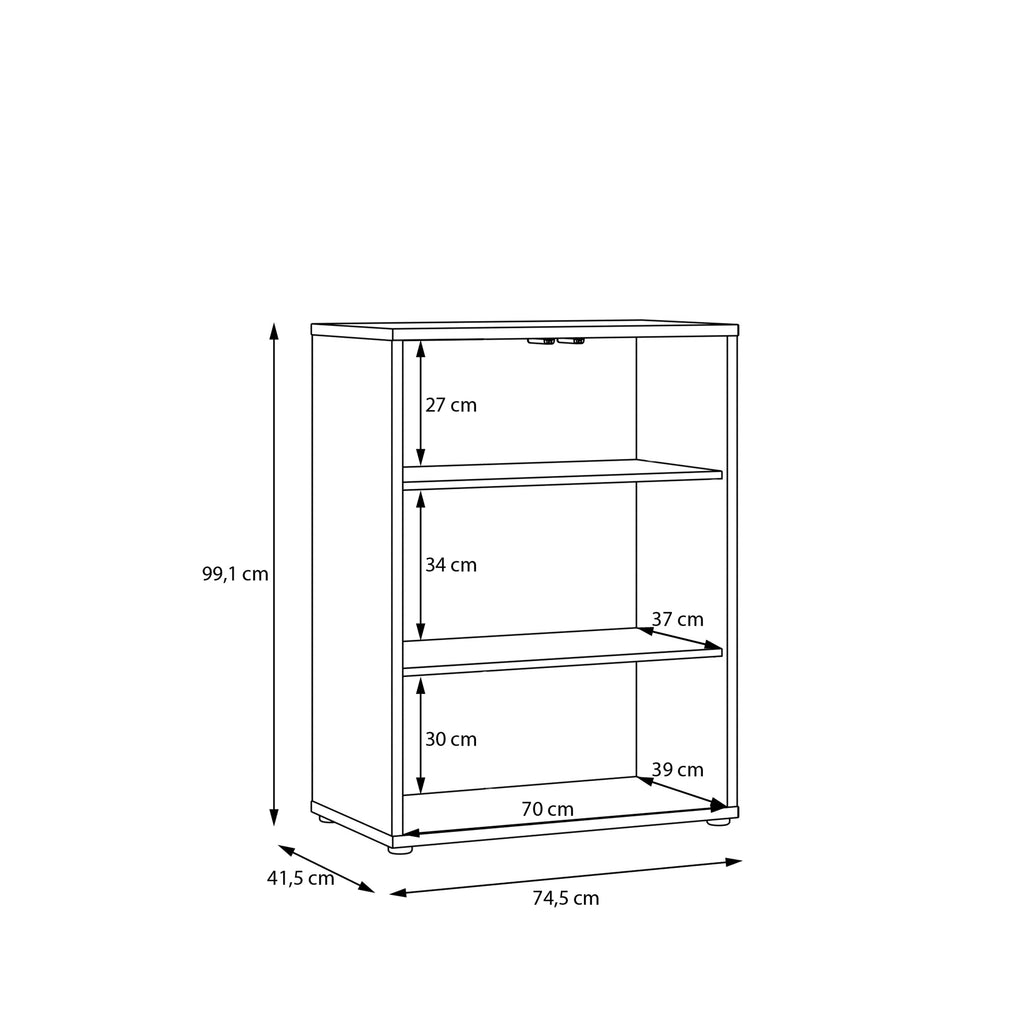 Alyson Tall 2 Door Cupboard with Push-to-Open Doors in Taupe