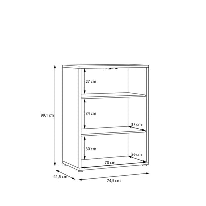 Alyson Tall 2 Door Cupboard with Push-to-Open Doors in Taupe