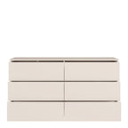 Alyson 6 Drawer Wide Chest with Push-to-Open Drawers in Sand