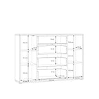 Alyson Wide Sideboard with 4 Drawers & 2 Doors with Push-to-Open in Sage Green