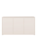 Alyson 3 Door Sideboard with Push-to-Open Doors and Drawer in Sand