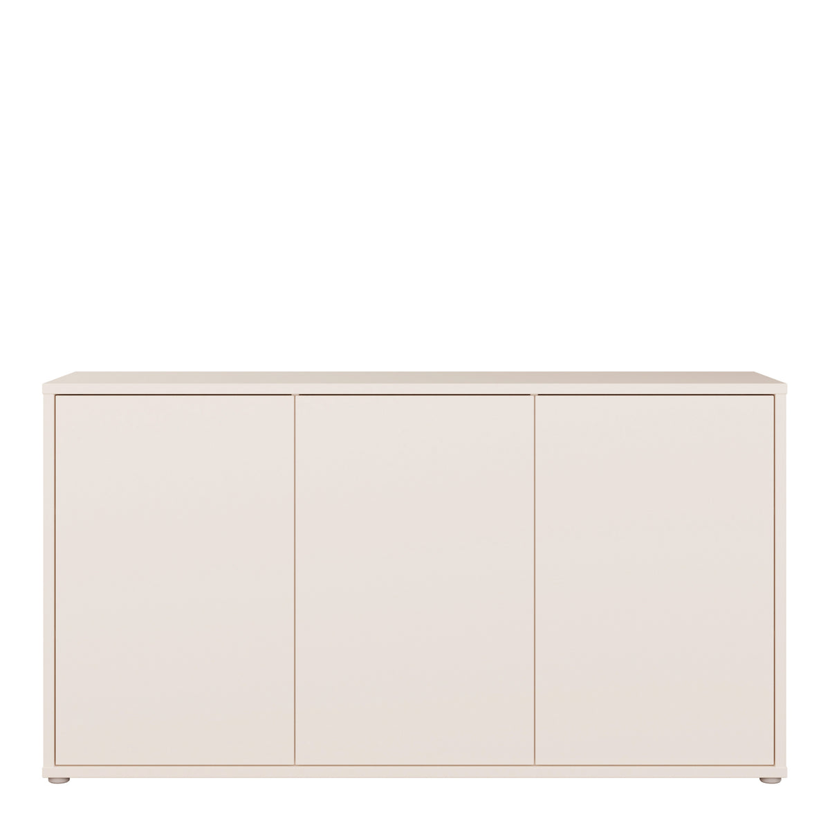 Alyson 3 Door Sideboard with Push-to-Open Doors and Drawer in Sand