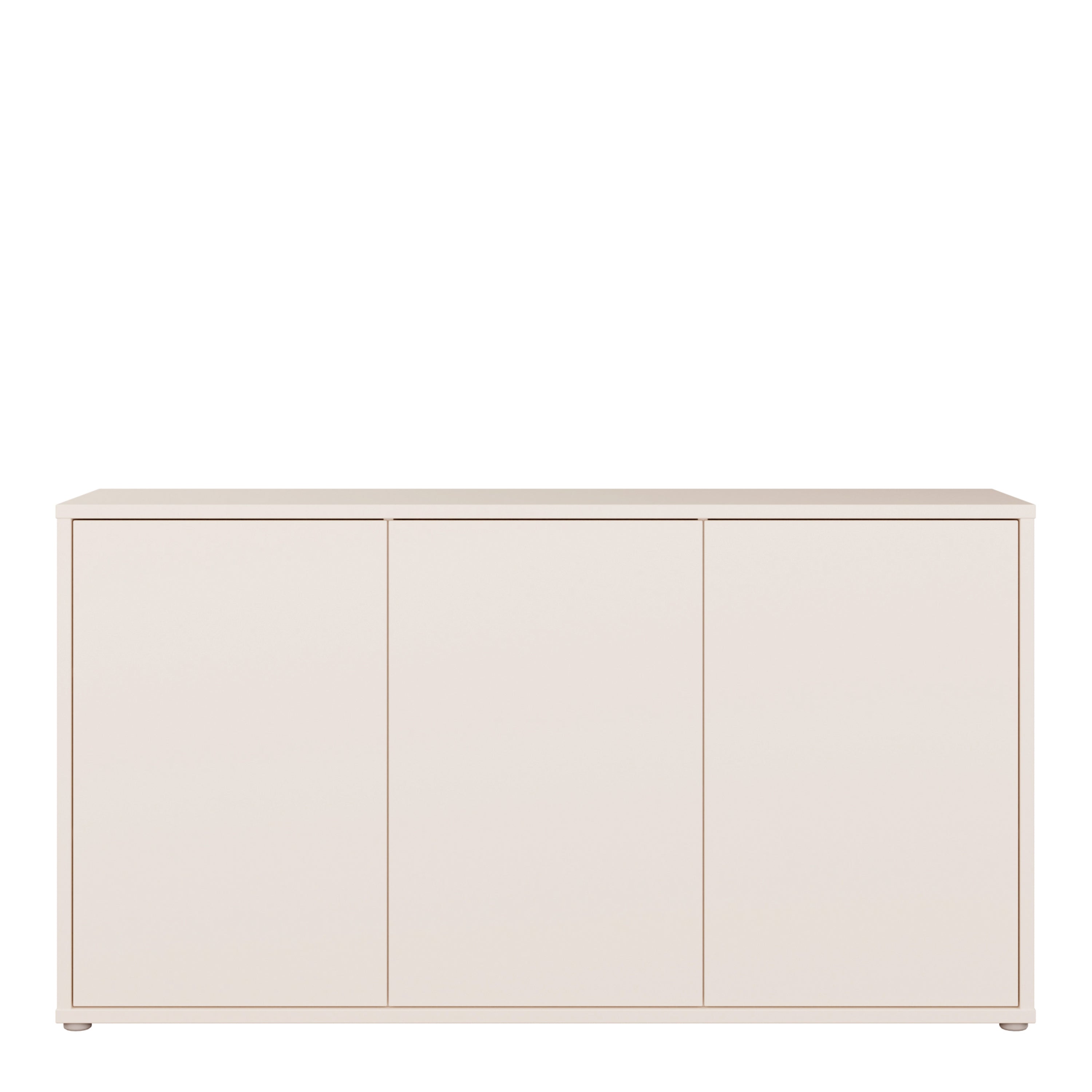 Alyson 3 Door Sideboard with Push-to-Open Doors and Drawer in Sand