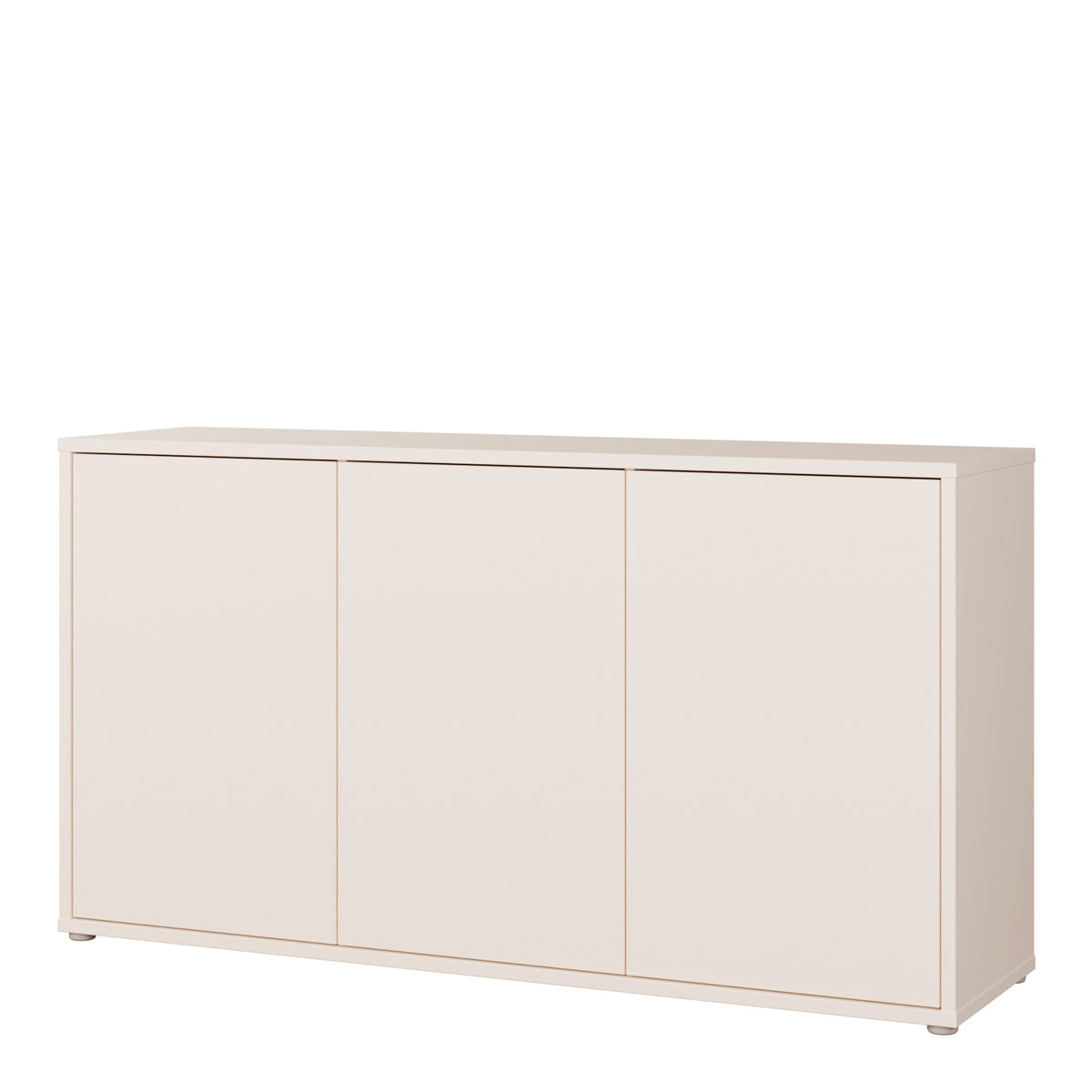 Alyson 3 Door Sideboard with Push-to-Open Doors and Drawer in Sand