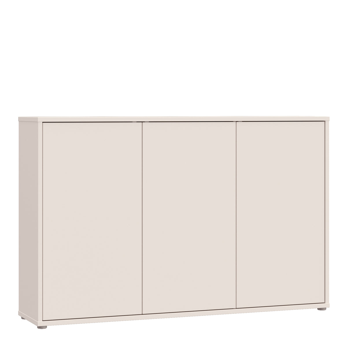 Alyson 3 Door Sideboard with Push-to-Open Doors in Sand
