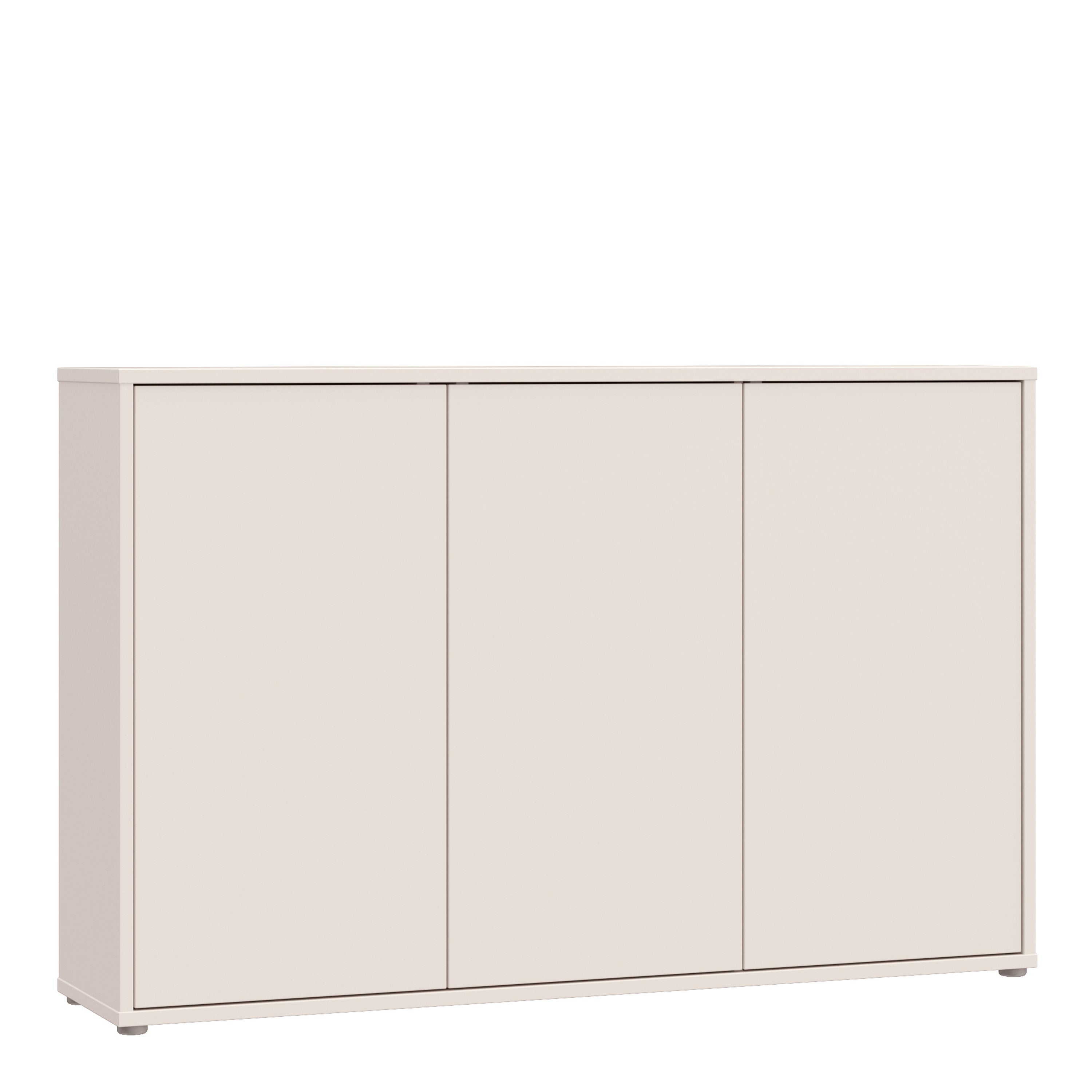 Alyson 3 Door Sideboard with Push-to-Open Doors in Sand