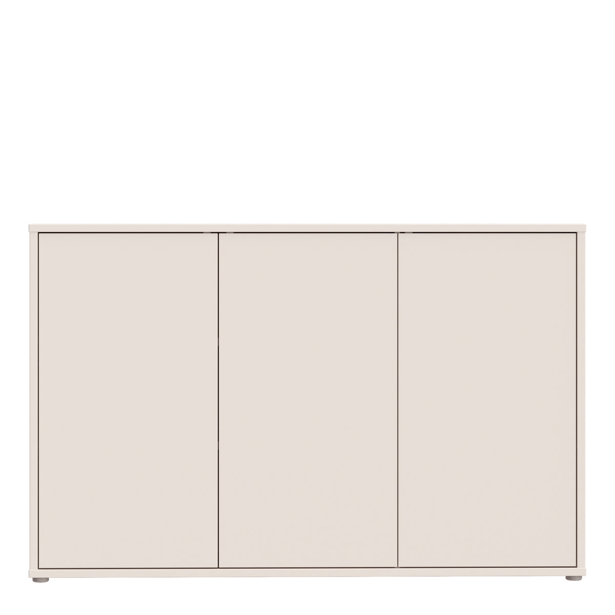 Alyson 3 Door Sideboard with Push-to-Open Doors in Sand