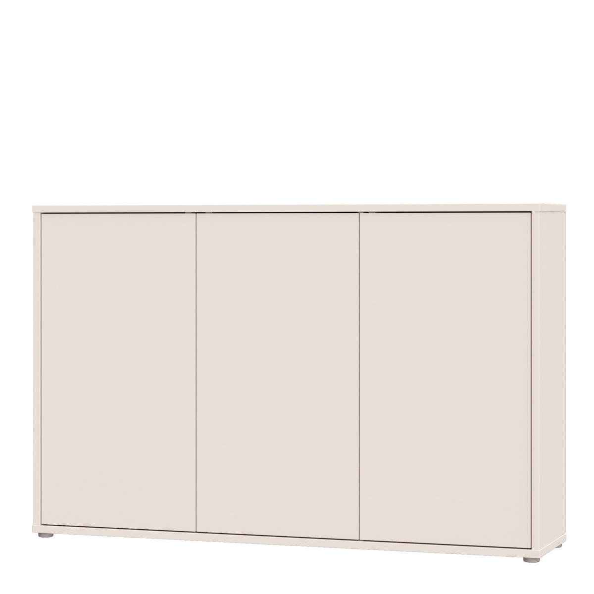 Alyson 3 Door Sideboard with Push-to-Open Doors in Sand