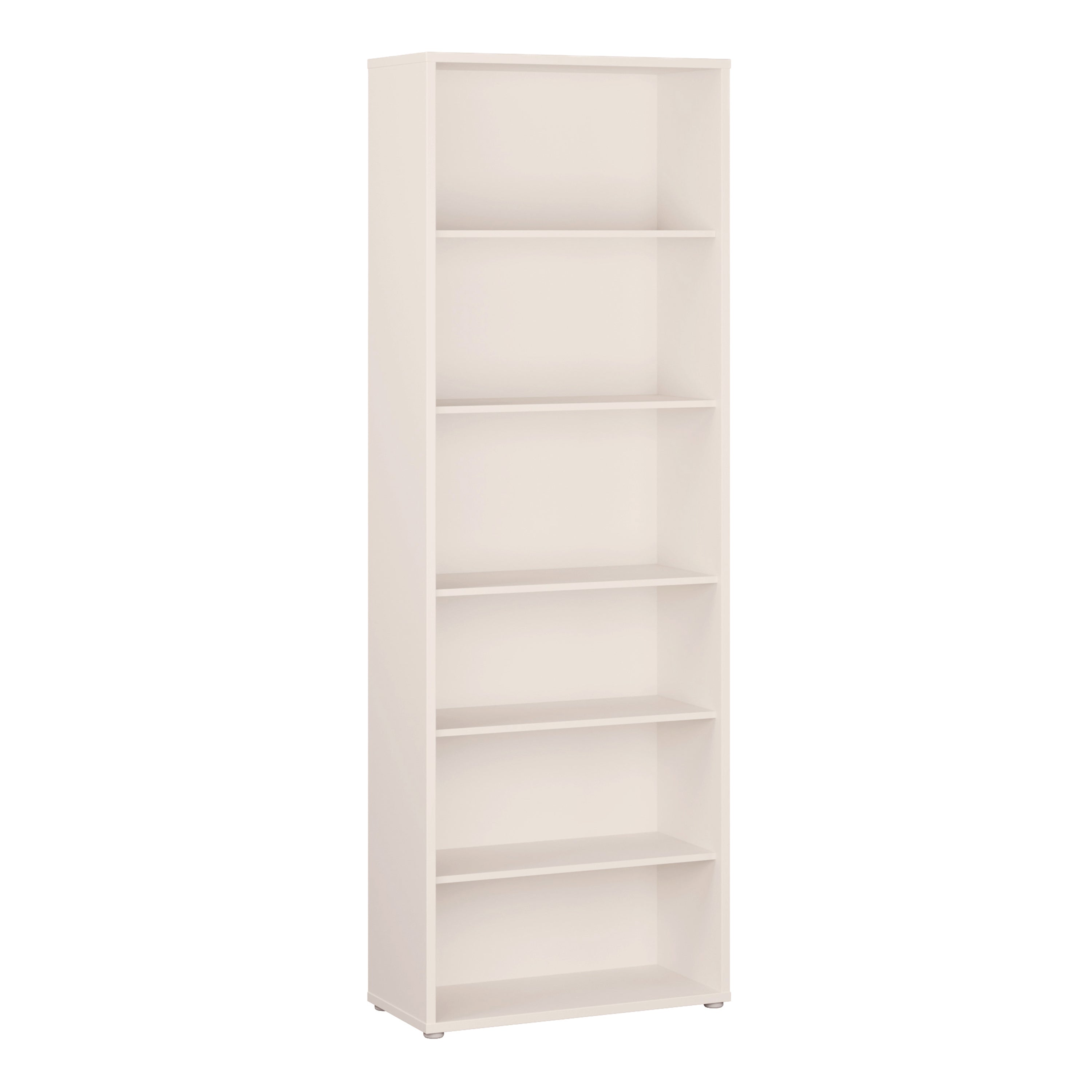 Alyson Tall Wide Bookcase with 5 Shelves in Sand