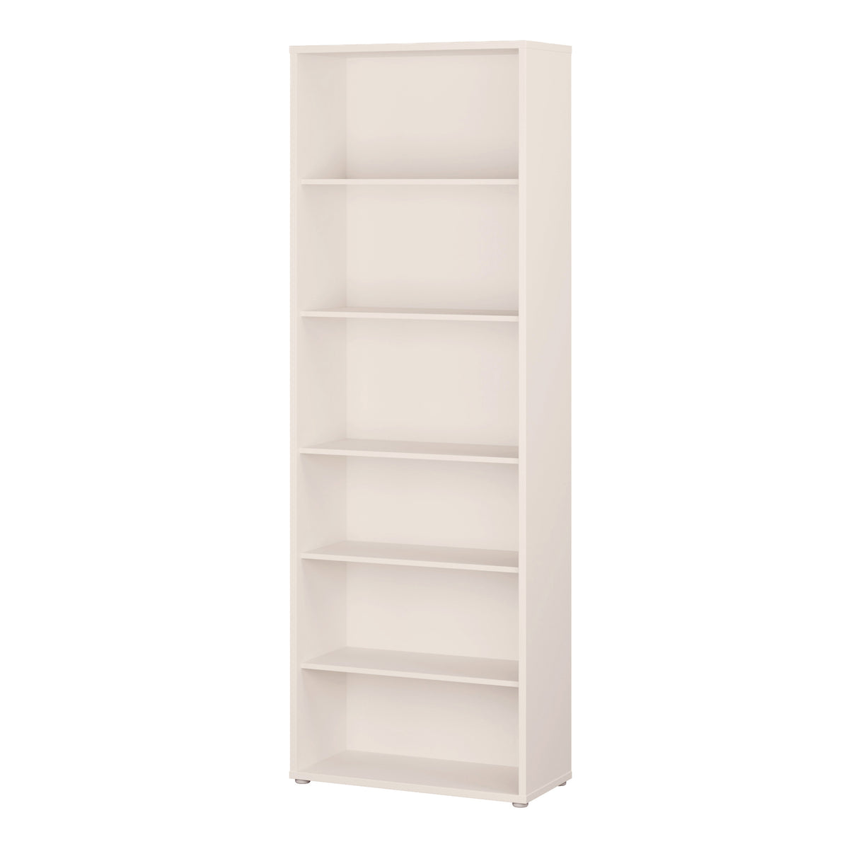 Alyson Tall Wide Bookcase with 5 Shelves in Sand