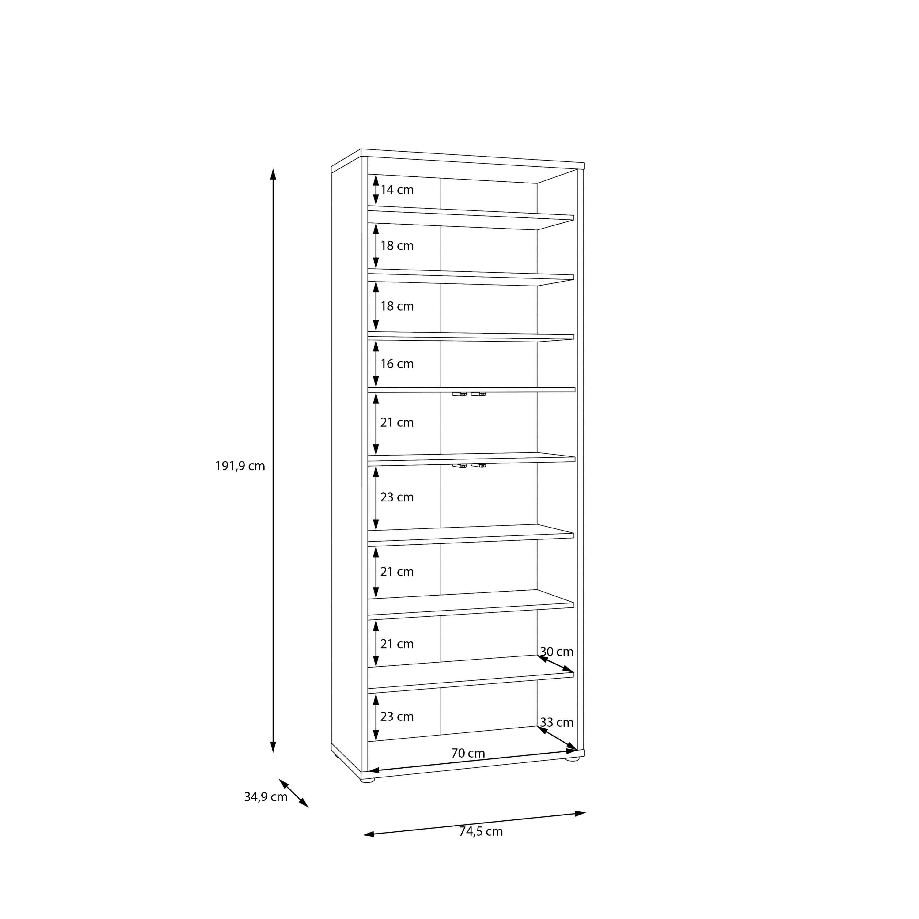 Alyson Tall Shoe Cabinet with 4 Doors Push-to-Open in Taupe