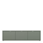 Alyson Wide TV Cabinet with 3 Doors Push-to-Open in Sage Green