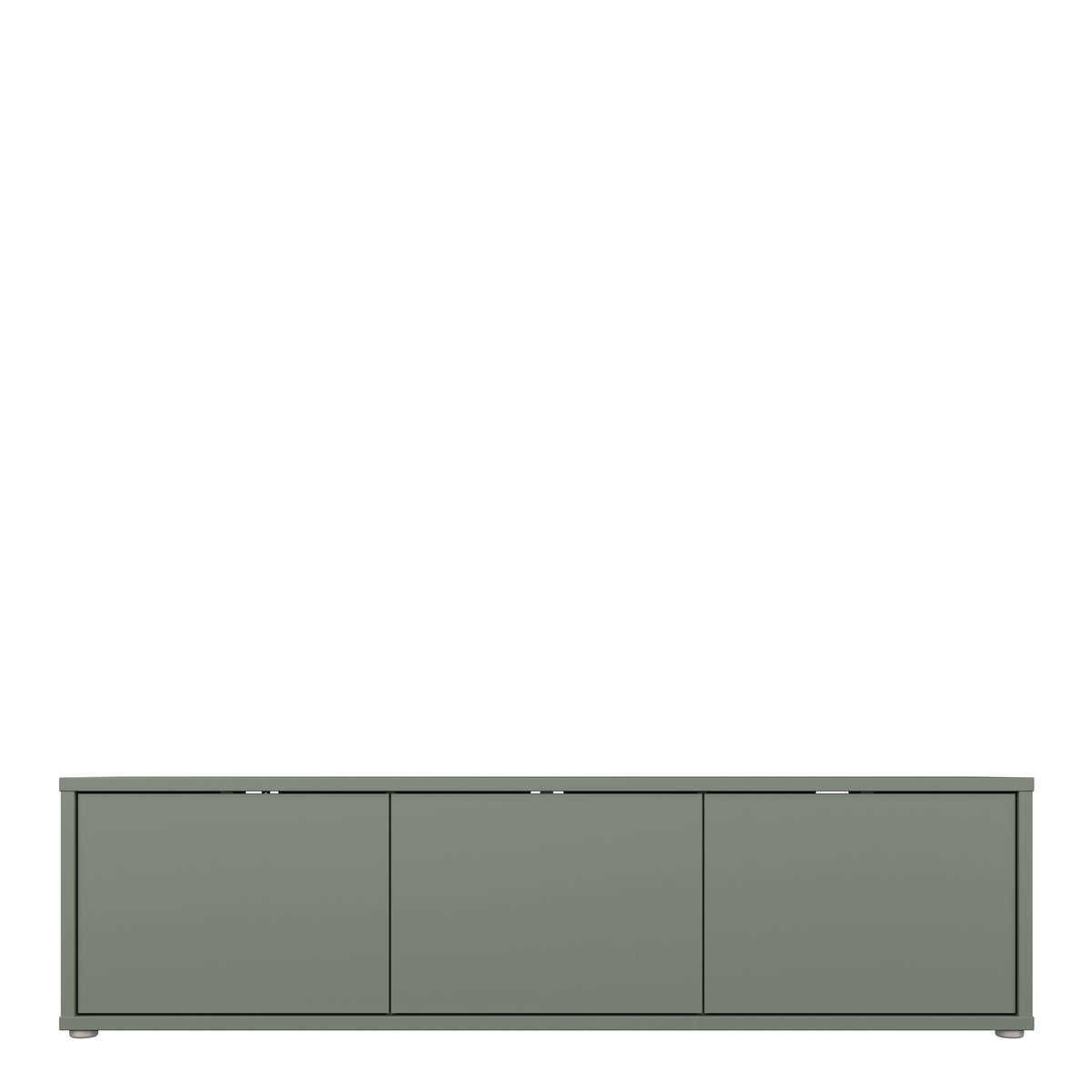 Alyson Wide TV Cabinet with 3 Doors Push-to-Open in Sage Green