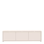 Alyson Wide TV Cabinet with 3 Doors Push-to-Open in Sand