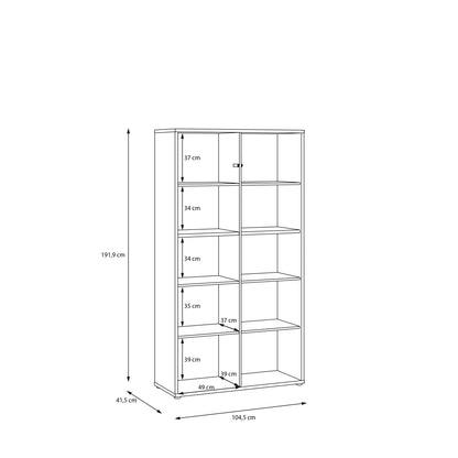 Alyson Wide Storage Cabinet 4 Doors Push-to-Open & 2 Central Shelves Sand