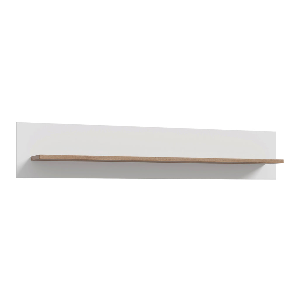 Woodland Wall Shelf in Light Grey and Oak