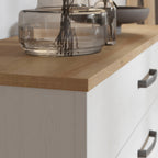 Balmoral 1 Door 4 Drawer Sideboard in Riviera Oak/White