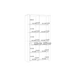 Balmoral Display Cabinet 4 Door 2 Drawer in Oak/White