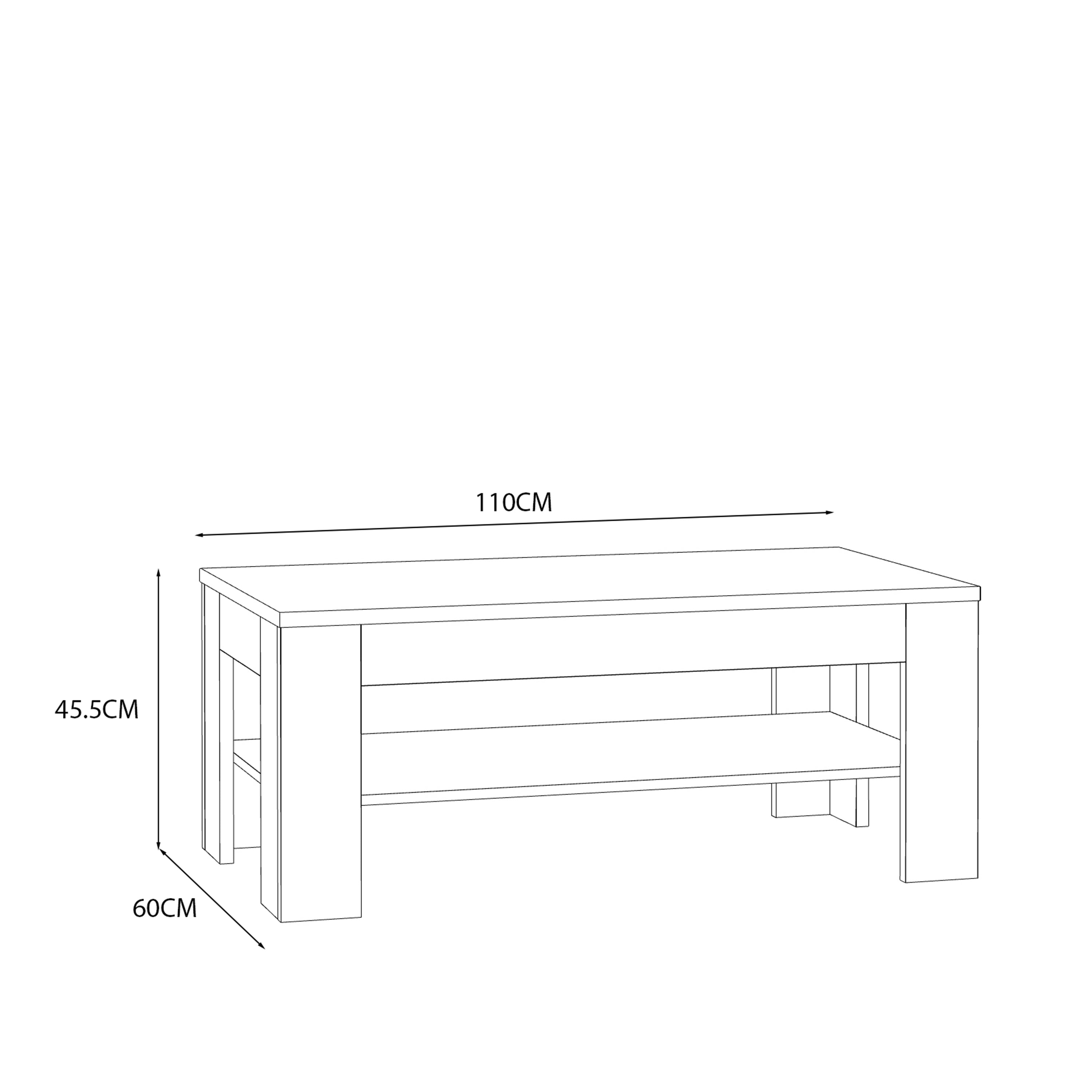 Grayson Coffee Table In Oak