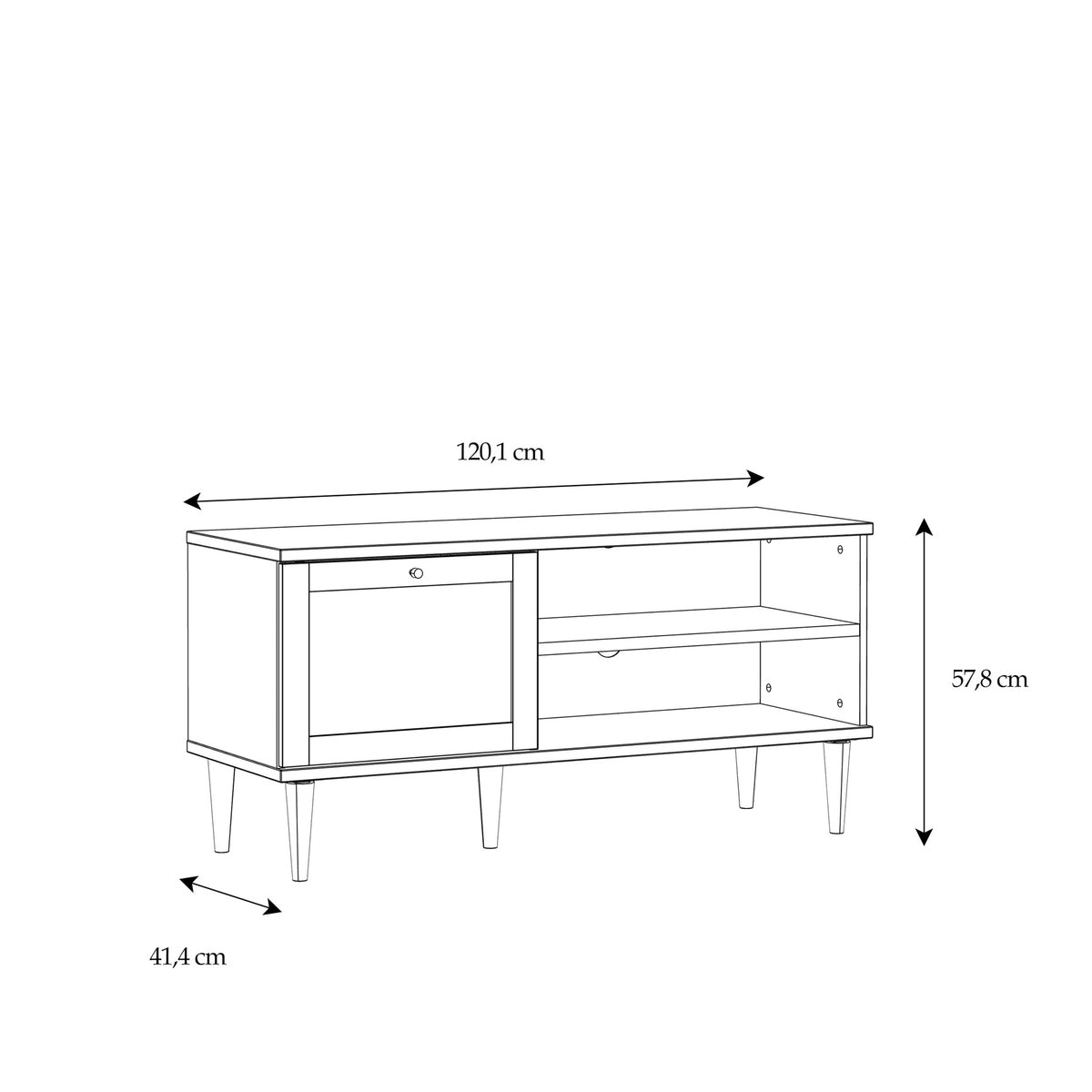 Coast TV Unit in Rattan