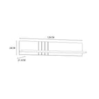 Grayson Wall Shelf In Cream and Oak