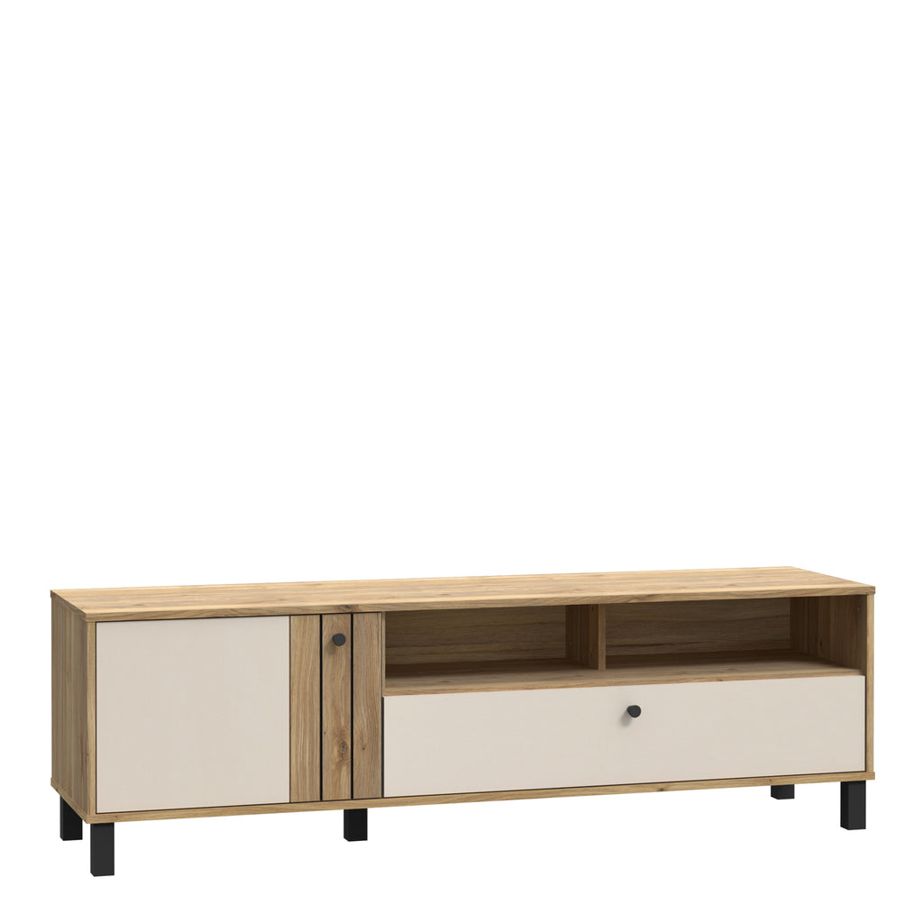 Grayson TV Unit in Cream and Oak