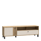 Grayson TV Unit in Cream and Oak