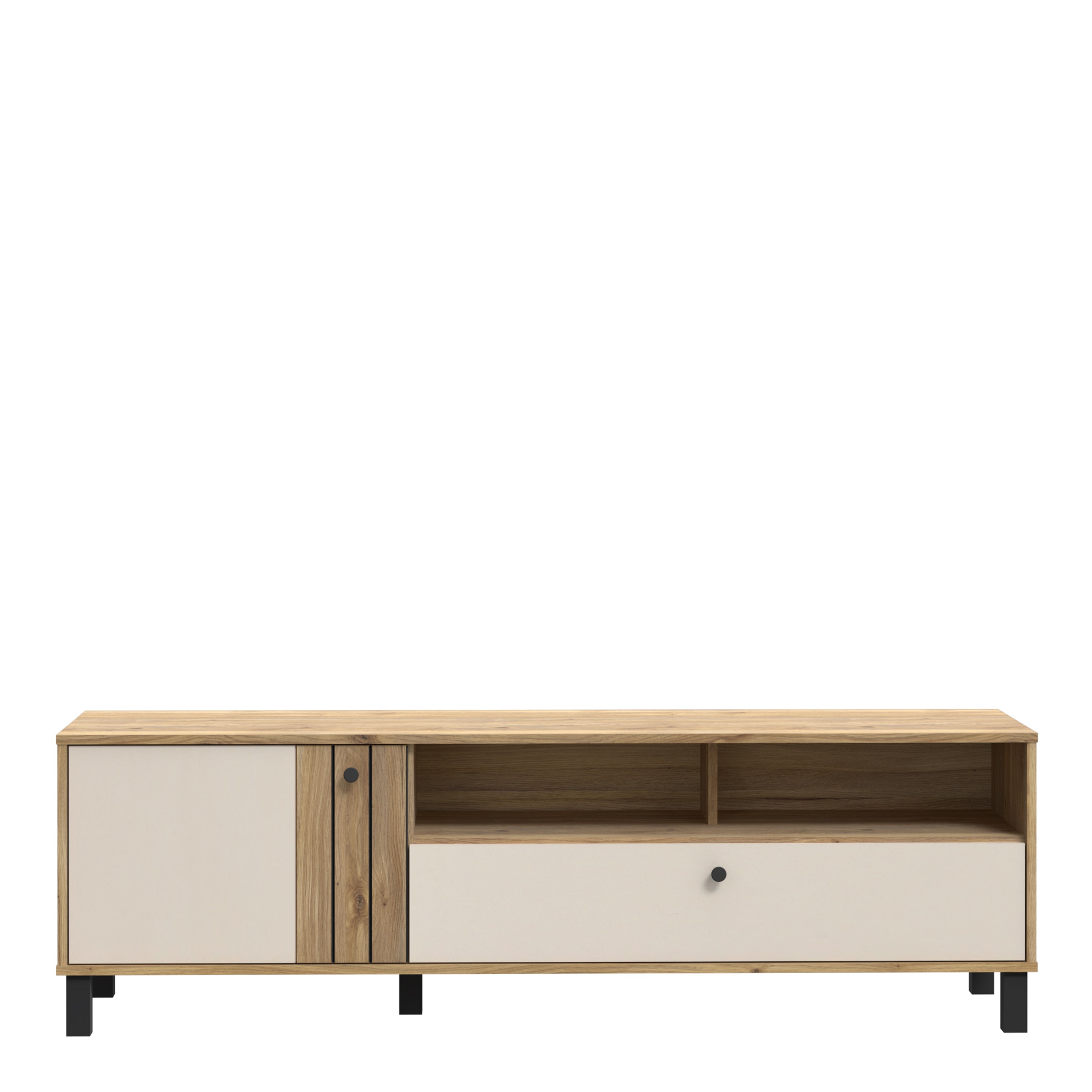 Grayson TV Unit in Cream and Oak