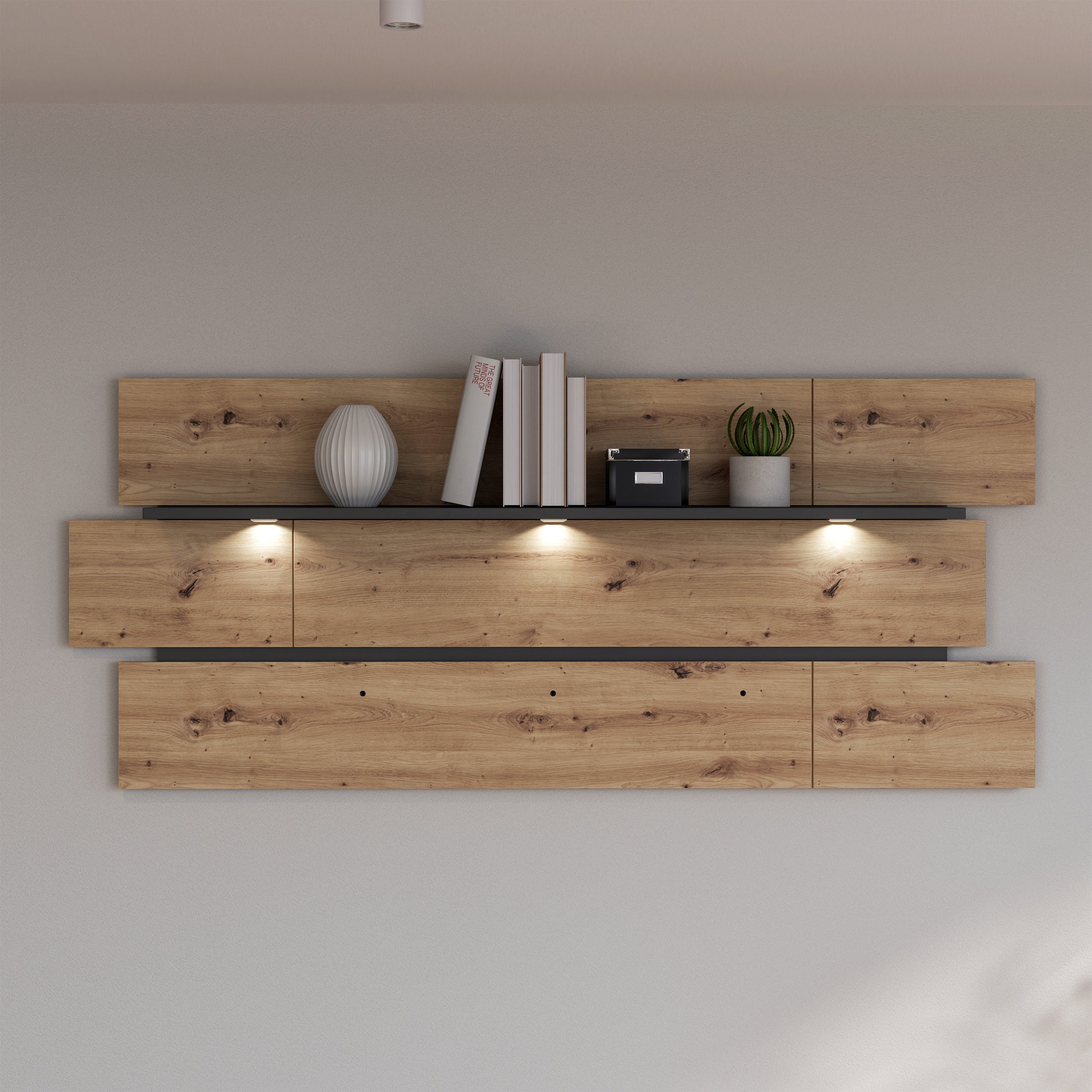 Karis Wall Shelf inc LED Lighting