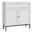 Woodland 2 Door 1 Drawer Console/ Sideboard in Light Grey and Oak