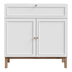 Woodland 2 Door 1 Drawer Console/ Sideboard in Light Grey and Oak