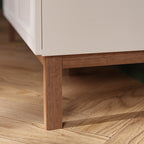 Woodland 2 Drawer Bedside Chest in Light Grey and Oak