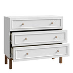 Woodland 3 Drawer Chest - Light Grey and Oak