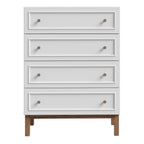 Woodland 4 Drawer Chest - Light Grey and Oak